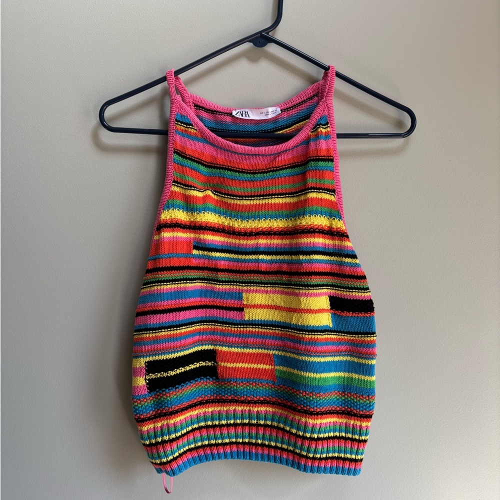 Zara Striped Knitted Tank